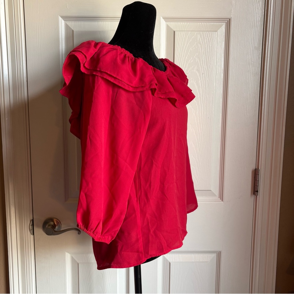 J. CREW Ruffle Blouse - Picture 2 of 13